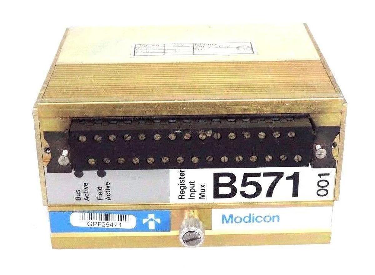 Used GOULD MODICON AS-B571-001 REGISTER INPUT MODULE MUX, ASB571001
