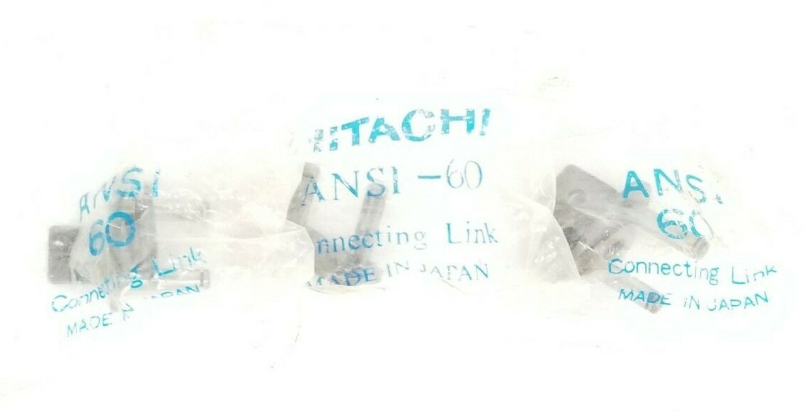LOT OF 3 NEW GENERIC / HITACHI ANSI-60 CHAIN CONNECTING LINKS ANSI60