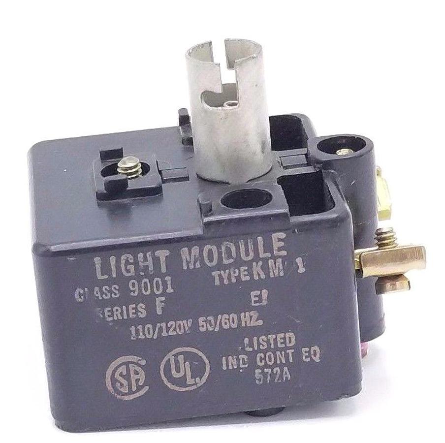 Used NEW SQUARE D 9001-KM-1 LIGHT MODULE 9001KM1 SER. F