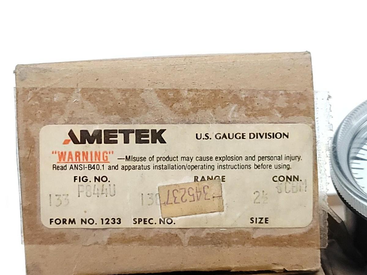 Used LOT OF 5 NEW AMETEK P844U GAUGES 2-1/2'' 0-400 TENISION POUNDS