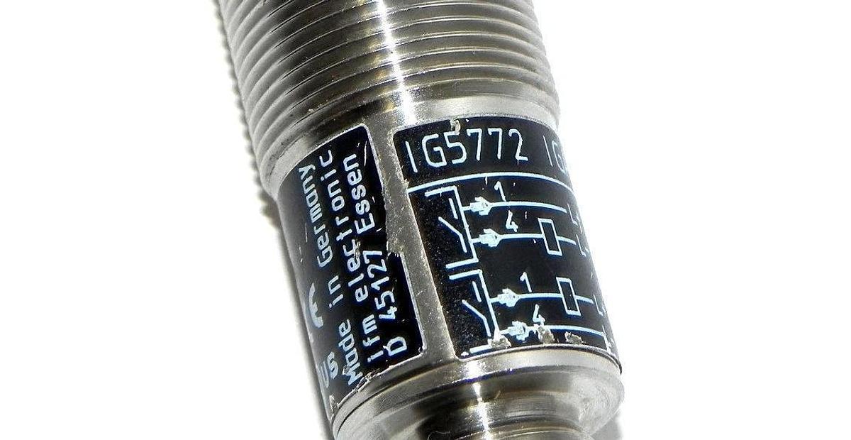 Used IFM EFECTOR IG5772 PROXIMITY SENSOR IGA2008-FRKG/V4A/US-100-IRF/RT