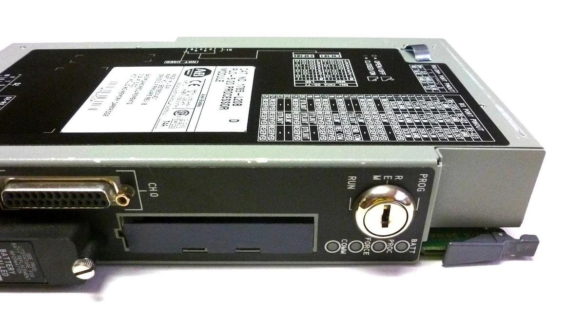 Used ALLEN BRADLEY 1785-L20B SER D PLC-5/20 PROCESSOR MODULE FIRMWARE REV. B 1785L20B
