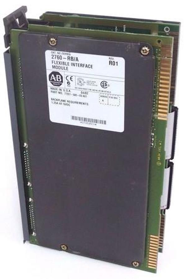 Used ALLEN BRADLEY 2760-RB/A FLEXIBLE INTERFACE MODULE 2760-RB, SER. A REV. R01