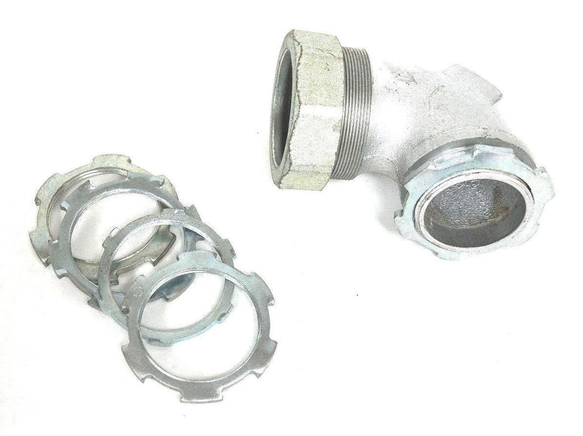 Used NIB APPLETON ST-90200 90 DEG ELBOW CONNECTOR FOR LIQUID TIGHT FLEXIBLE CONDUIT