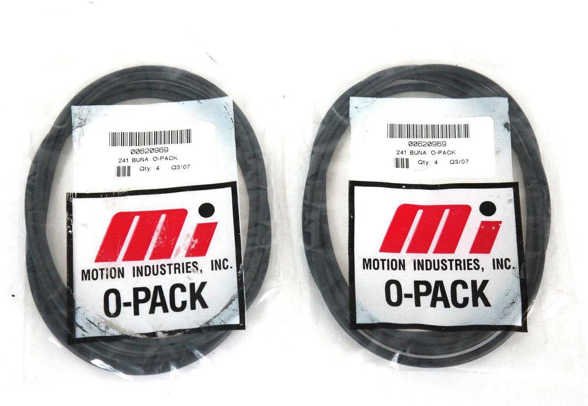 Used LOT OF 2 NEW MOTION INDUSTRIES 00620969 241 BUNA O-PACKS