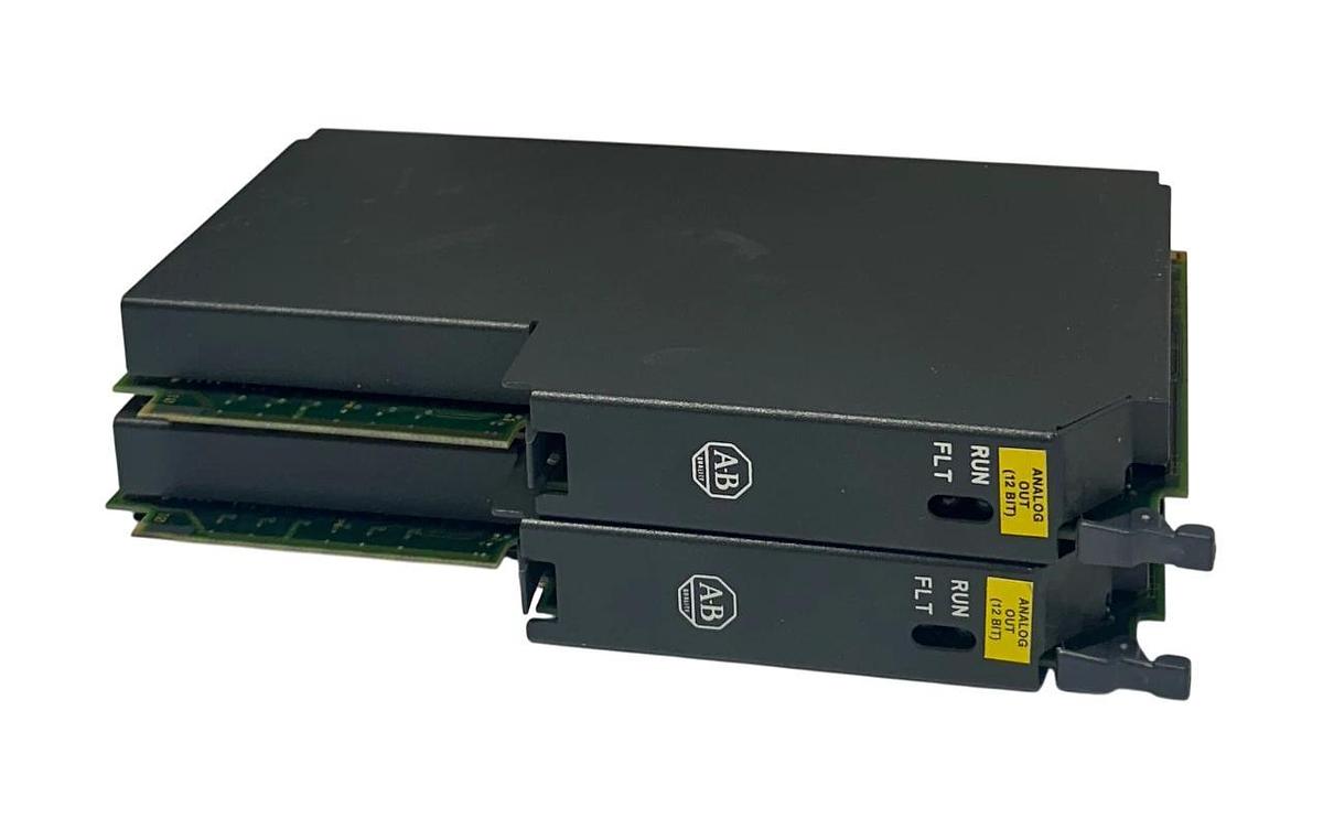 Used 2 ALLEN BRADLEY 1771-OFE2 /B PLC-5 ANALOG OUTPUT MODULES 4-PT 5VDC USNP