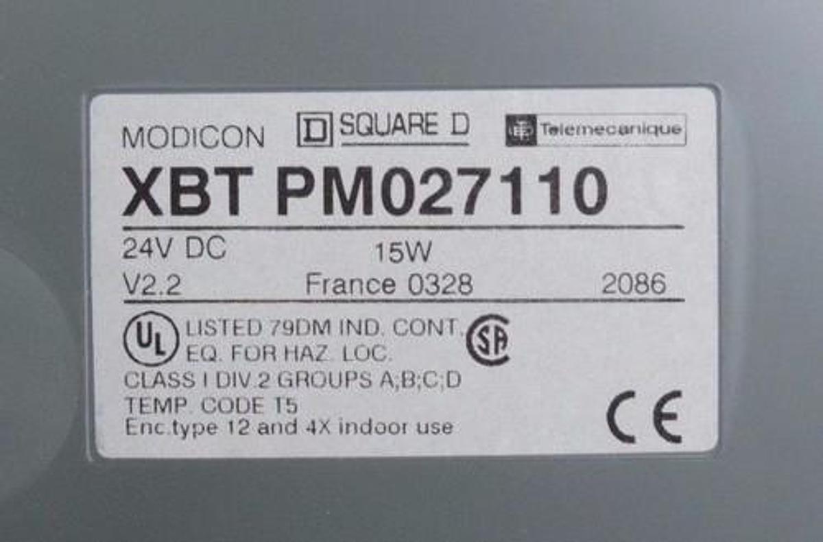 Used SQUARE D 52046-434-50 C1700 DATA ENTRY PANEL MAGELIS XBT-PM027110 5204643450