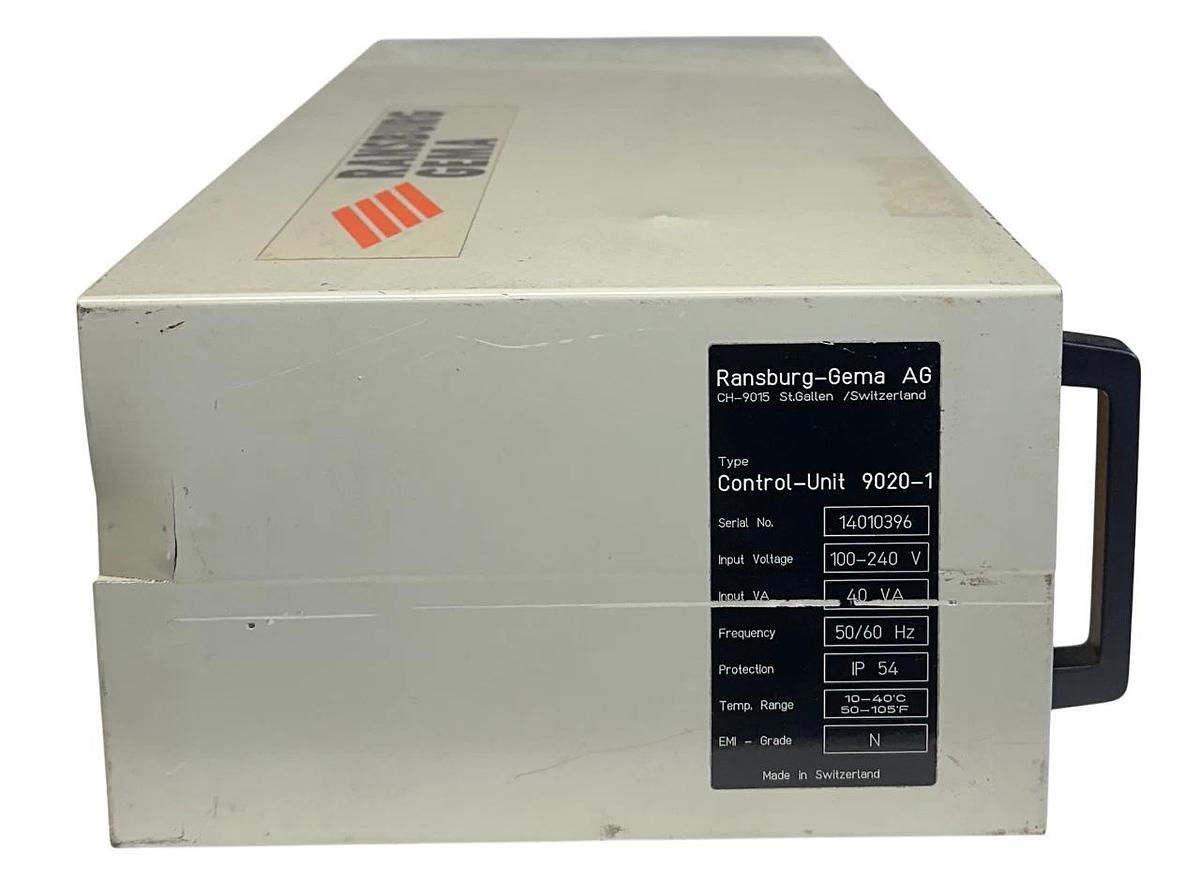 Used RANSBURG GEMA 9020-1 / 90201 CONTROL UNIT 9020 100-240V 40VA 50/60Hz USNP