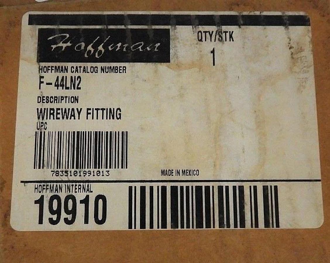 NEW HOFFMAN F-44LN2 WIREWAY FITTING ENCLOSURE F44LN2