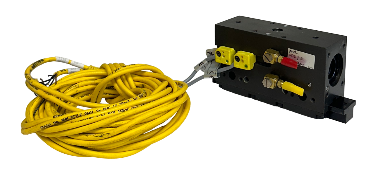Used PHD INC GRC131-2-2001 / GRC13122001 SERIES GRC PARALLEL GRIPPER HALL SWITCH NSNP