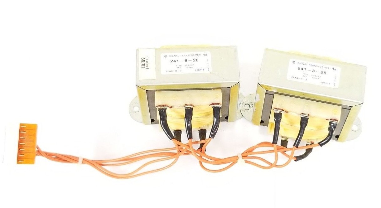 Used LOT OF 2 SIGNAL TRANSFORMER 241-8-28 TRANSFORMERS 115VAC 50/60HZ 100VA ASY-1162