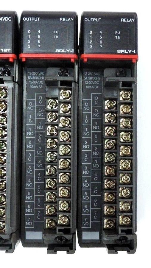 Used SIEMENS U-08B EXPANSION RACK 405-IOEX POWER SUPPLY U-12T , 405-8RLY-I MODULES