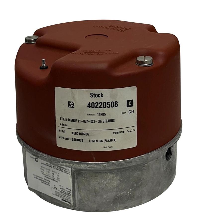 STEARNS 108702100DNF Rev. B 8700 SERIES NEMA2 575VAC BRAKE ASSEMBLY 15LB-FT NSNP