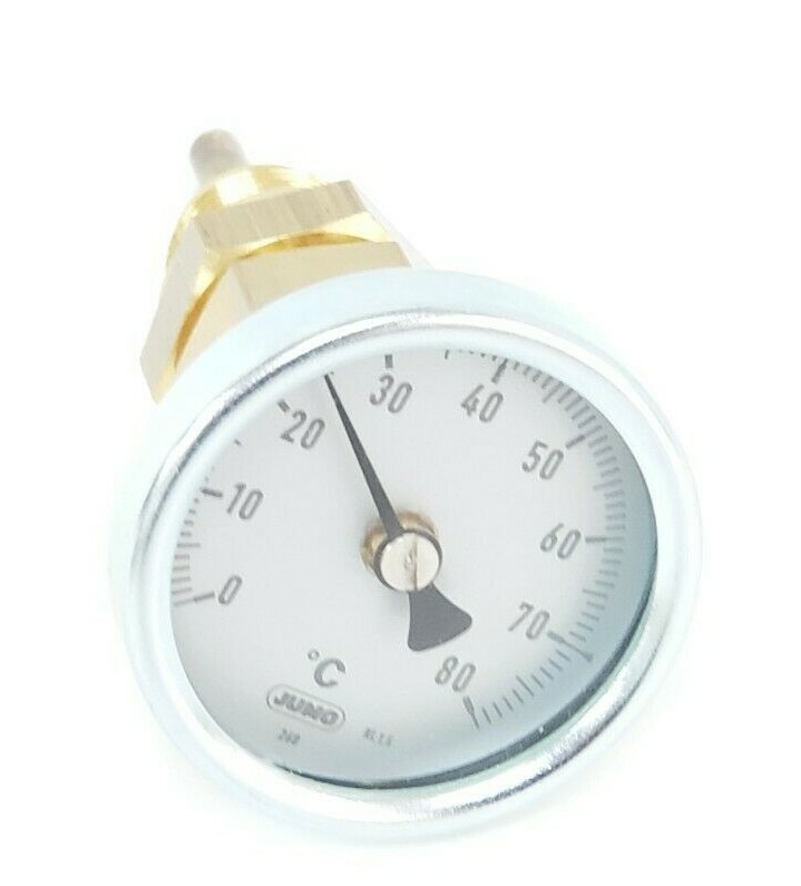 Used NEW JUMO 608001 THERMOMETER 60/ 00433398 0-80DEG C, 50MM, 260, 03777710