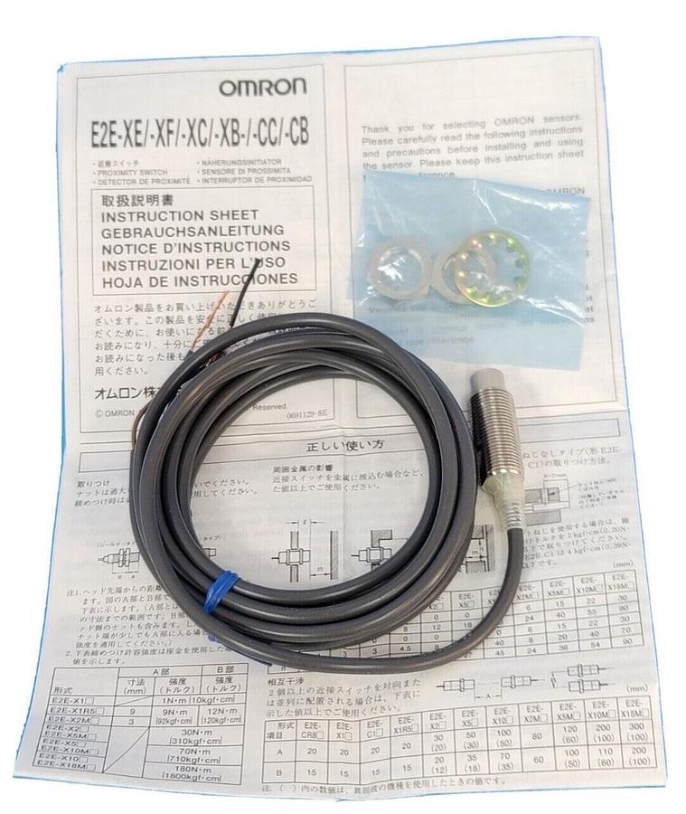 Used NIB OMRON E2E-X5ME1 PROXIMITY SWITCH 12 TO 24 VDC, E2EX5ME1