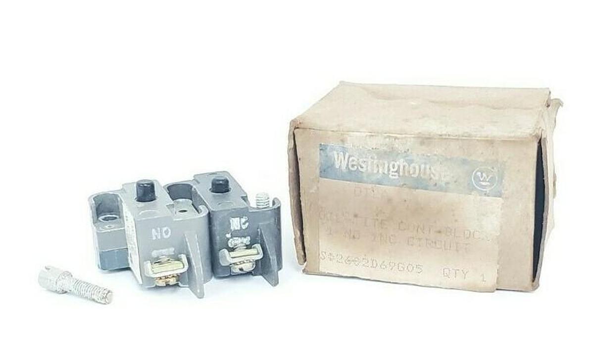 NEW WESTINGHOUSE OT2B OIL-TITE CONTACT BLOCK 600VAC 0T2B OT2A 0T2A