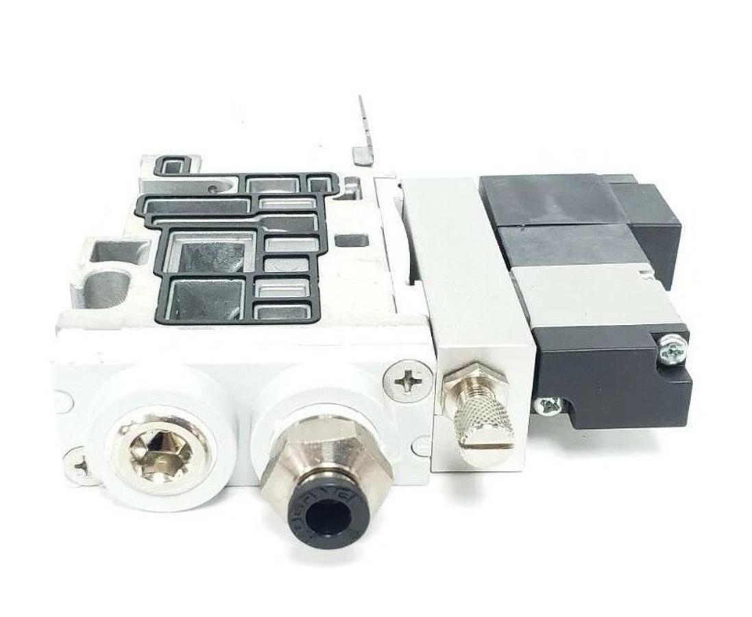 Used KOGANEI PB24C-38W SOLENOID VALVE W/ A111E1-PSL-1001W COIL, 24VDC