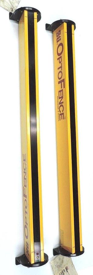 Used SET OF STI OF4136B-2 LIGHT CURTAINS OPTOFENCE OF4100B-2 SERIES OF4136B2, 36''