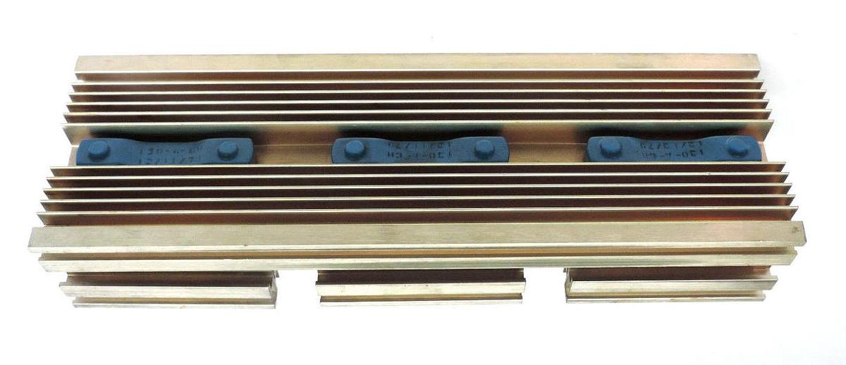 Used RELIANCE RECTIFIER STACK HEAT SINK ASSY (3) C380P THYRISTORS