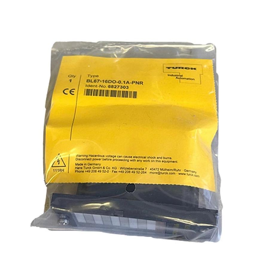 Used NEW TURCK BL67-16DO-0.1A-PNR / BL6716DO01APNR BL67 SYSTEM OUTPUT MODULE 6827303