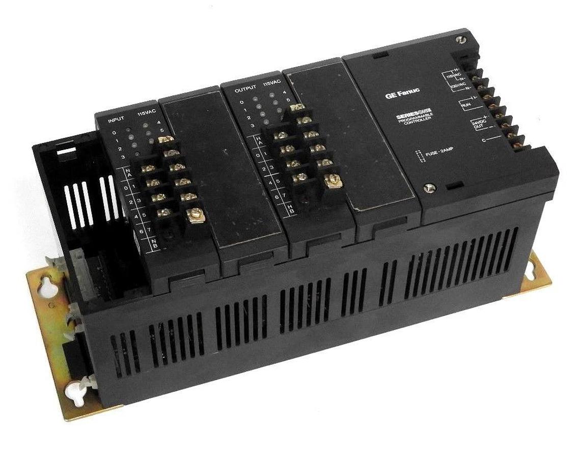 Used GE FANUC IC610CHS110A SERIES ONE PROGRAMMABLE CONTROLLER W/ INPUT & OUTPUT