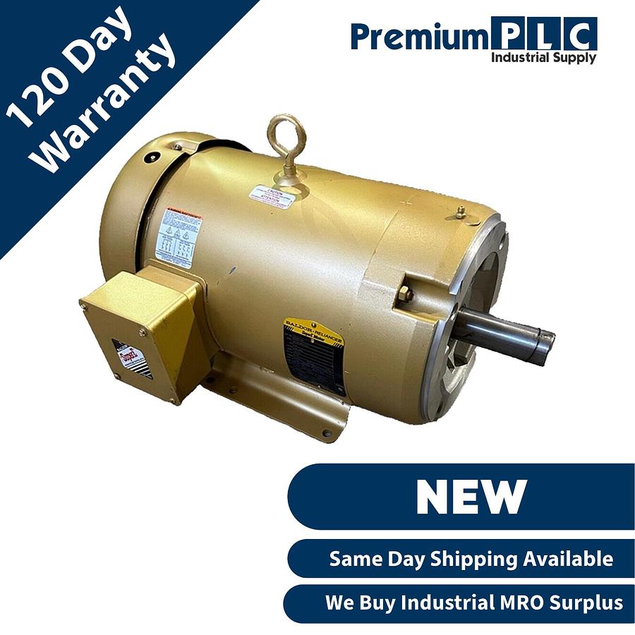 Used NEW BALDOR CEM3710T SUPER-E MOTOR 7.5HP, 1770RPM, 3PH, 60HZ, 213TC, 3738M, TEFC