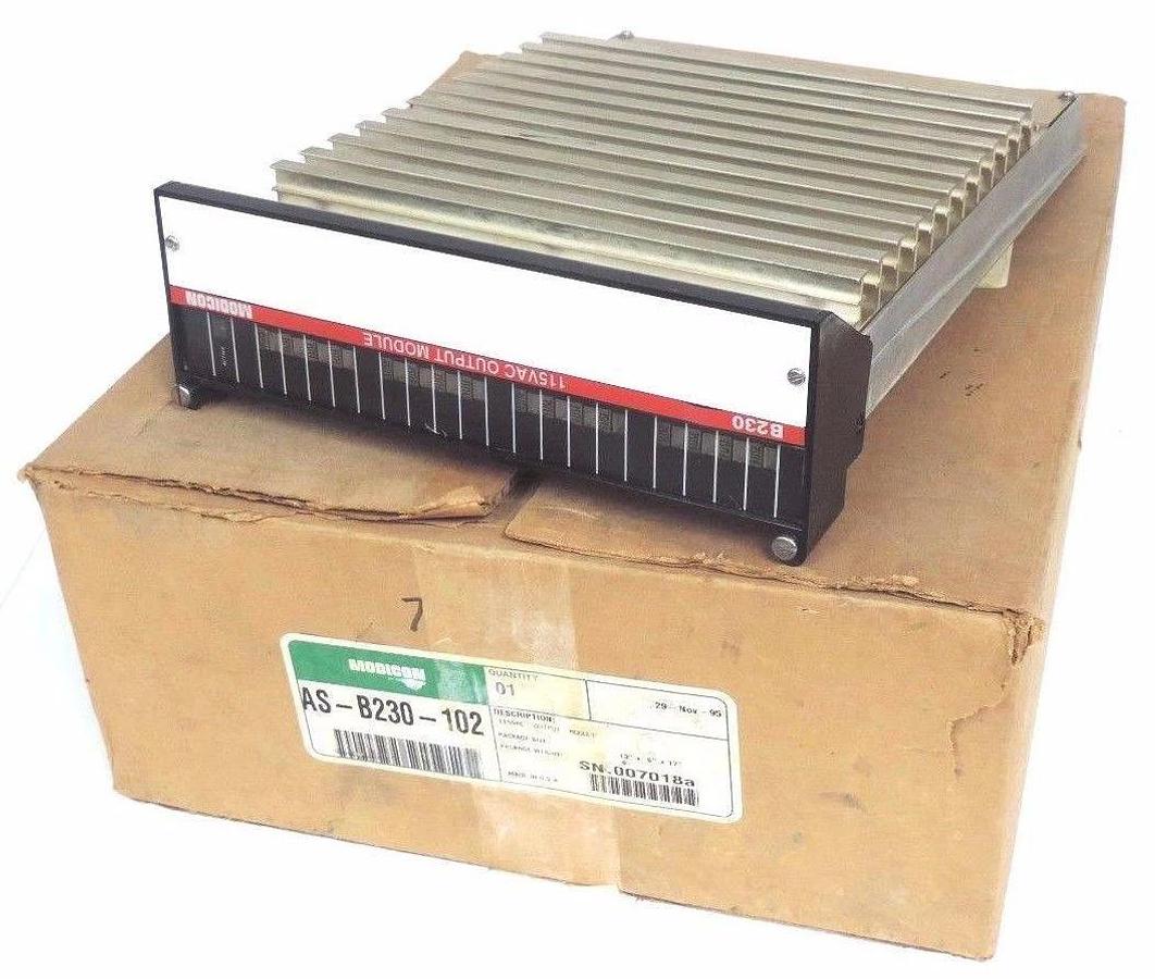 Refurbished REPAIRED AEG MODICON AS-B230-102 OUTPUT MODULE 115VAC ASB230102