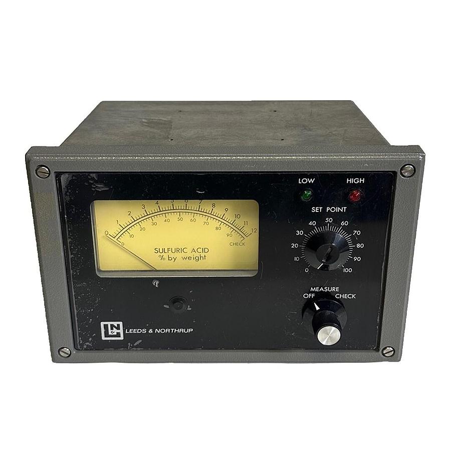 Used NEW LEEDS & NORTHRUP 7077-1-607-120-001-000 / 70771607120001000 SULFURIC BY WGHT