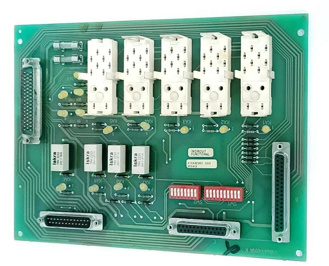 Used ABB 418442880 PLC BOARD 418441-001A K