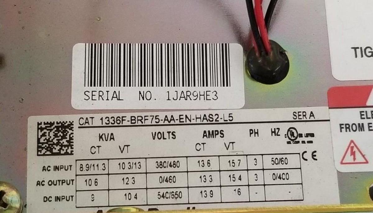 Used ALLEN BRADLEY HEAT SINK FOR 1336F-BRF75-AA-EN-HAS2-L5 DRIVE W/ A21803-020-01