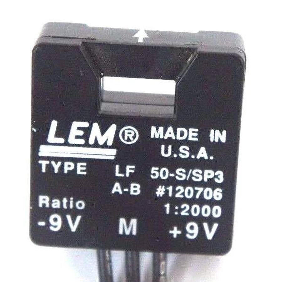Used LEM TYPE LF-50-S/SP3 CURRENT TRANSDUCER MODULE 1:2000 RATIO LF50SSP3