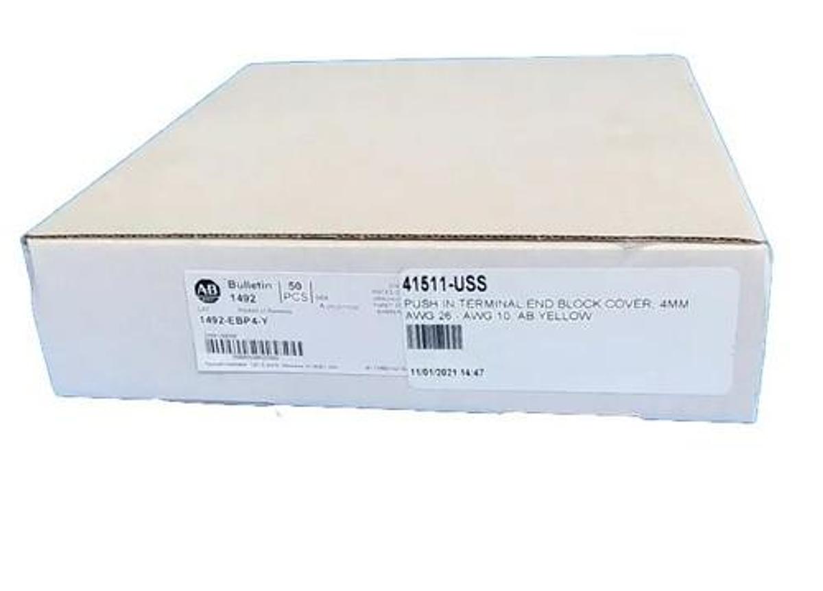 BOX OF 50 NEW ALLEN BRADLEY 1492-EBP4-Y END BARRIERS SER. A