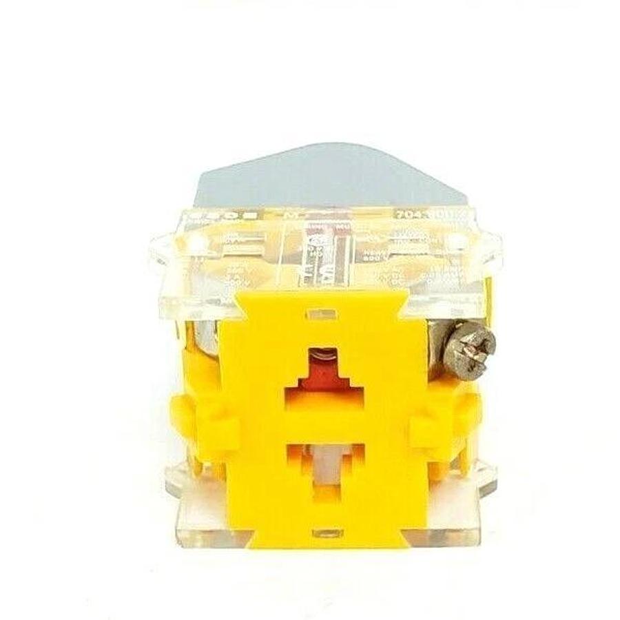 Used EAO 704.900.2 SWITCHING ELEMENT W/ 704.950.5 PLASTIC MOUNTING FLANGE
