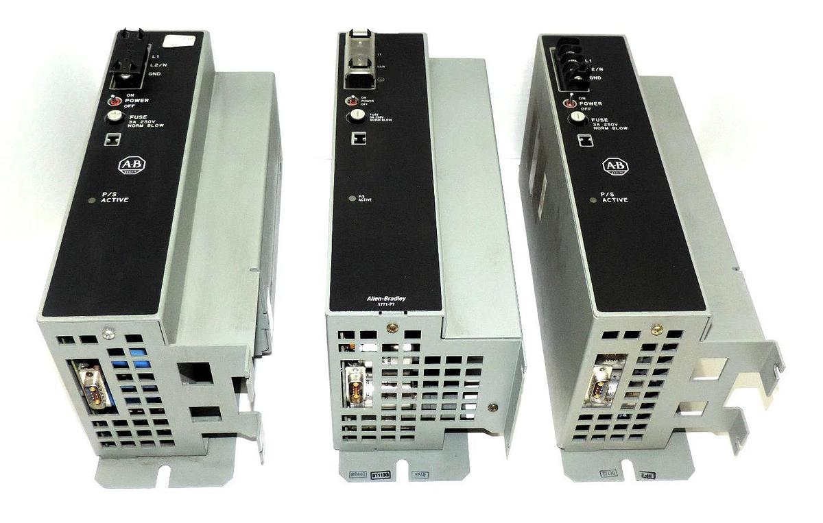 Used LOT OF 3 ALLEN BRADLEY 1771-P7 POWER SUPPLY MODULES SER. B, SER. D