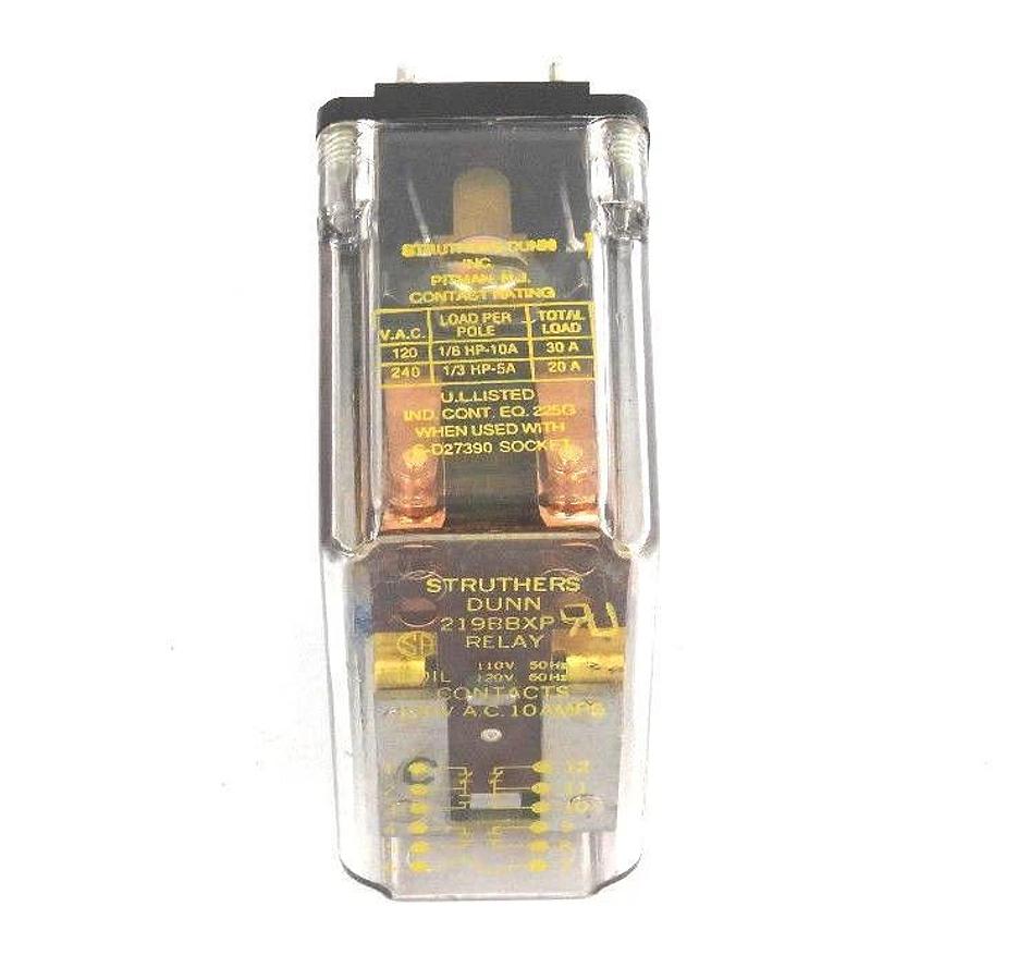 Used STRUTHERS DUNN 219BBXP RELAY 120V, 50/60HZ, 10A