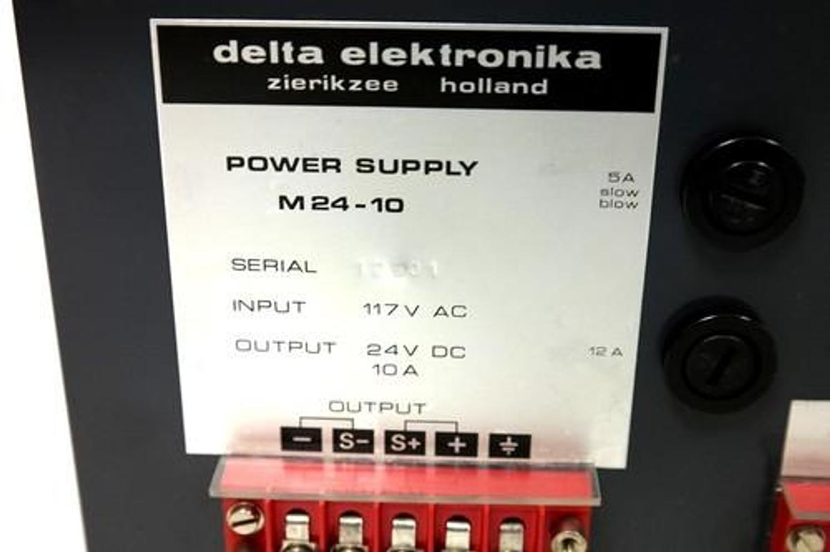 Used REPAIRED DELTA ELEKTRONIKA M24-10 POWER SUPPLY 117VAC 24VDC 10A M2410