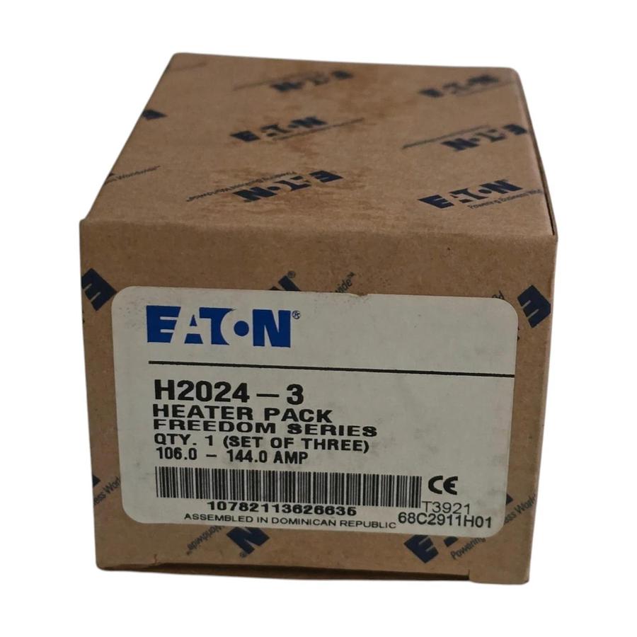 (Box of 3) Eaton H2024-3 Freedom Series Heater Pack 106.0 - 144.0A NEMA 3-4 NSMP