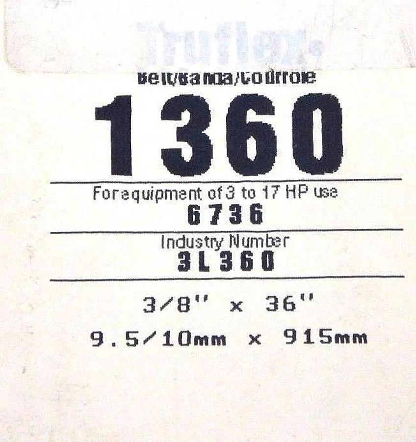 Used LOT OF 5 NEW GATES TRUFLEX V BELTS 4L290 3L360 3L270