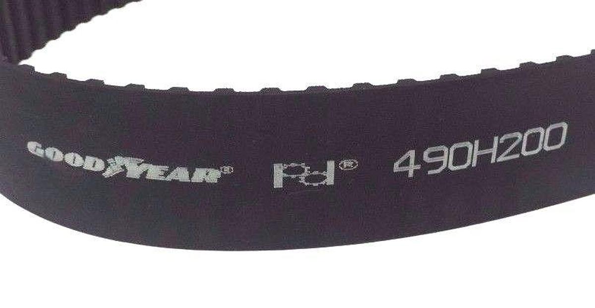 Used NEW GOODYEAR 490H200 POWERGRIP TIMING BELT 2" WIDTH 1/2" PITCH