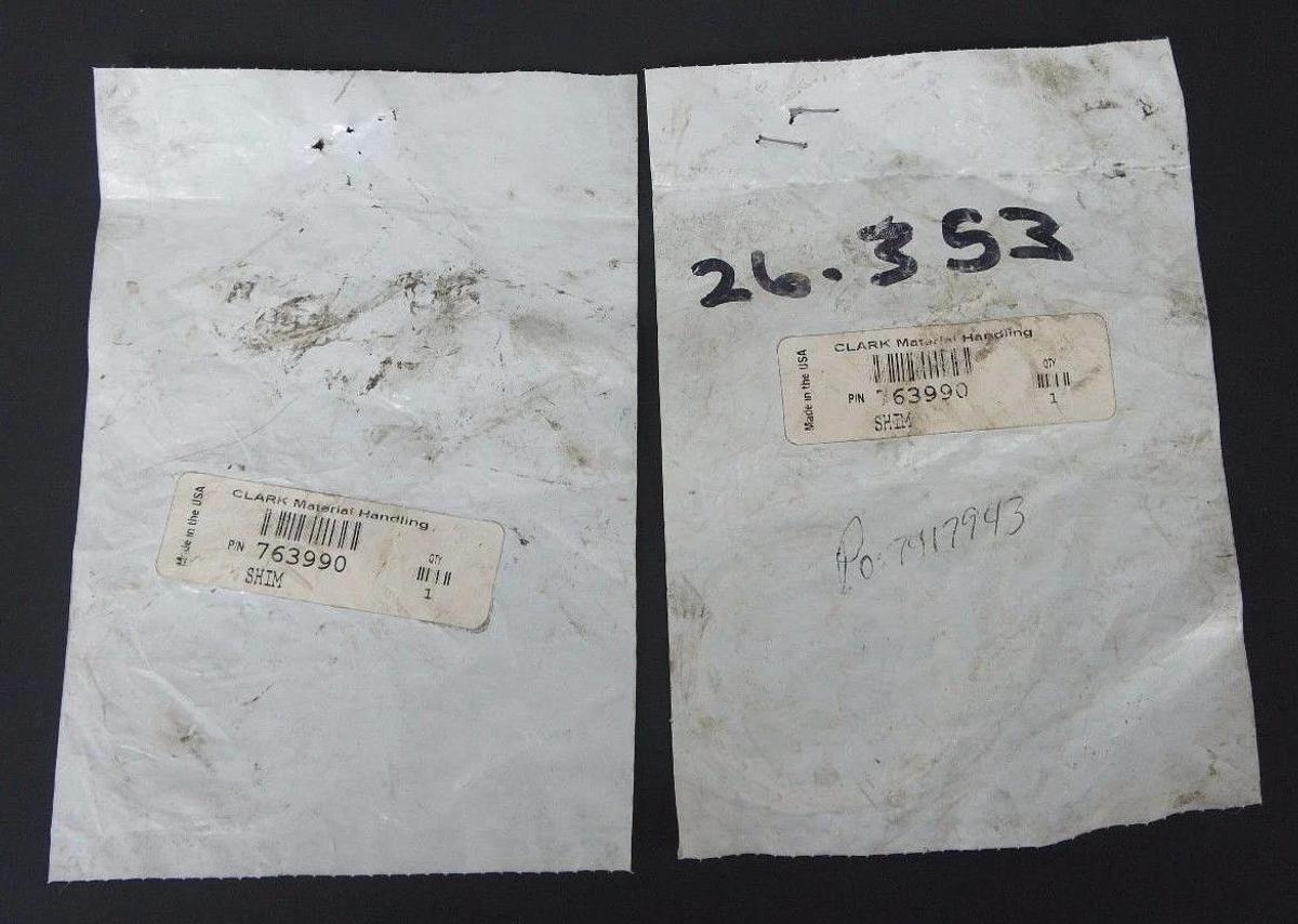 Used LOT OF 2 NEW CLARK MATERIAL HANDLING 763990 SHIMS
