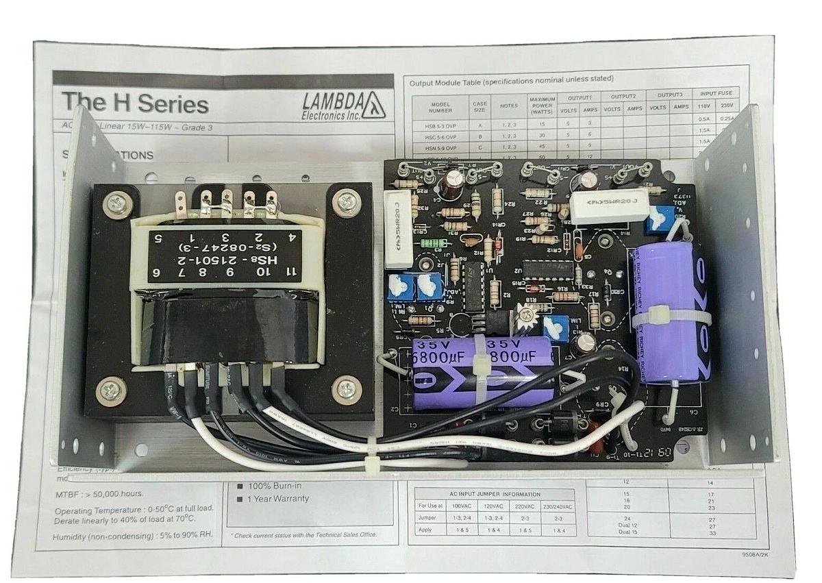 Used NEW LAMBDA HDC15 SWITCHING POWER SUPPLY