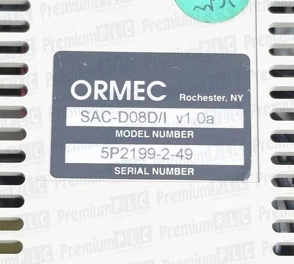 Used USED ORMEC SAC-D08D/I D-SERIES AC SERVO DRIVE V1.0A SACD08DI SAC-D08