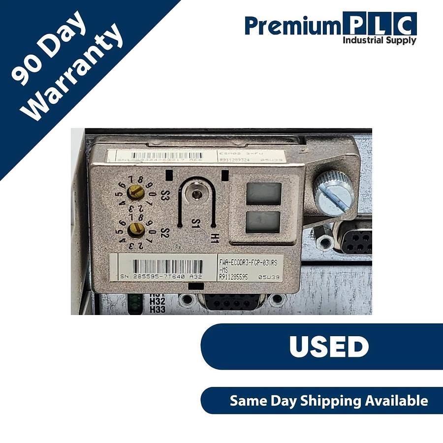 Used REXROTH INDRAMAT DKC03.3-040-7-FW ECO DRIVE SERVO AMPLIFIER R911279428 W/ENCODER