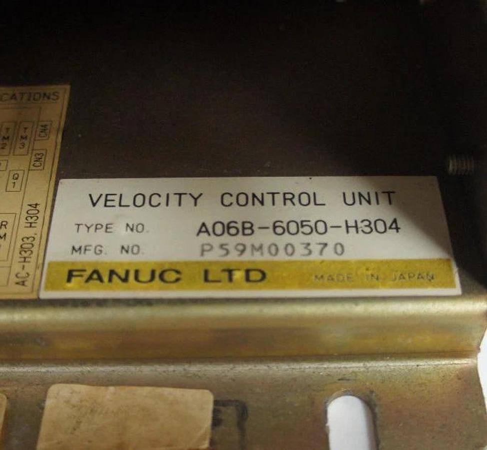 Used FANUC A06B-6050-H304 SERVO DRIVE UNIT W/ A20B-1000-0560/10E SERVO ANALOG BOARD