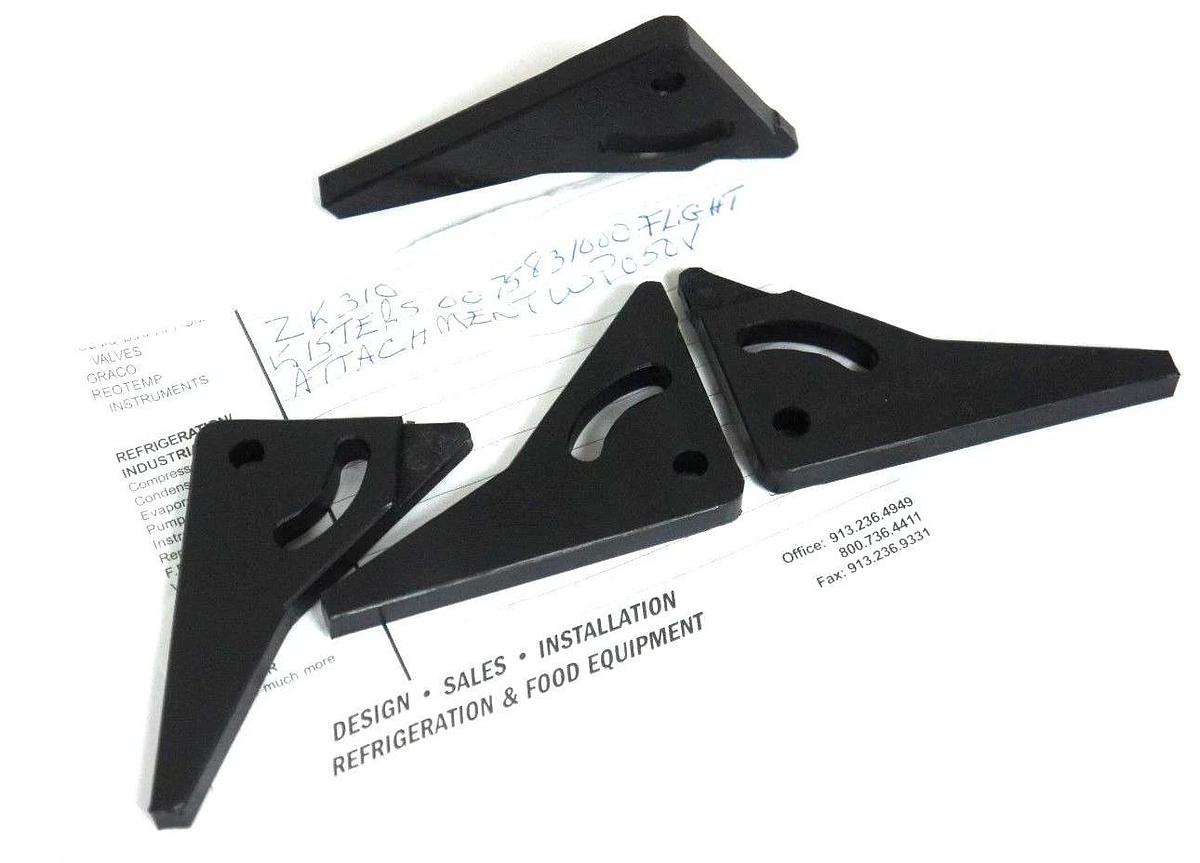 LOT OF 4 NEW GENERIC K0075831000 REV. 1 ATTACHMENTS TRAY CARRIER BLACK PLASTIC