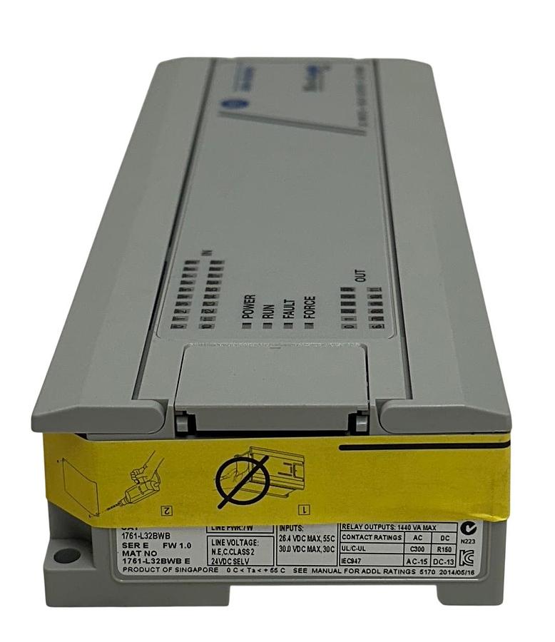 Used ALLEN BRADLEY 1761-L32BWB /E MicroLogix 1000 32-PT CONTROLLER 24VDC OEM NSNP