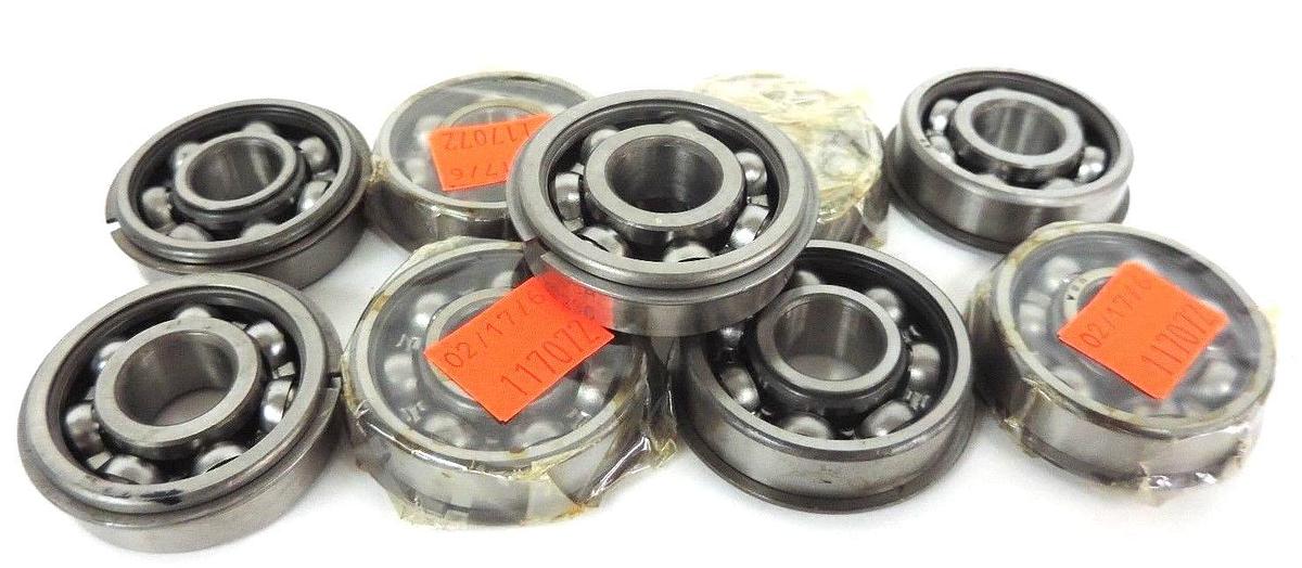 Used LOT OF 9 NEW NDH 302-SG BEARING WITH SNAP RINGS 302SG, 3302