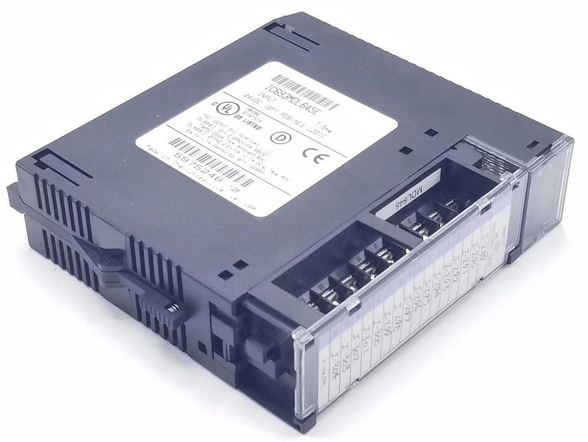 Used GE FANUC IC693MDL645E INPUT MODULE 24VDC 16PT POS/NEG/ LOGIC