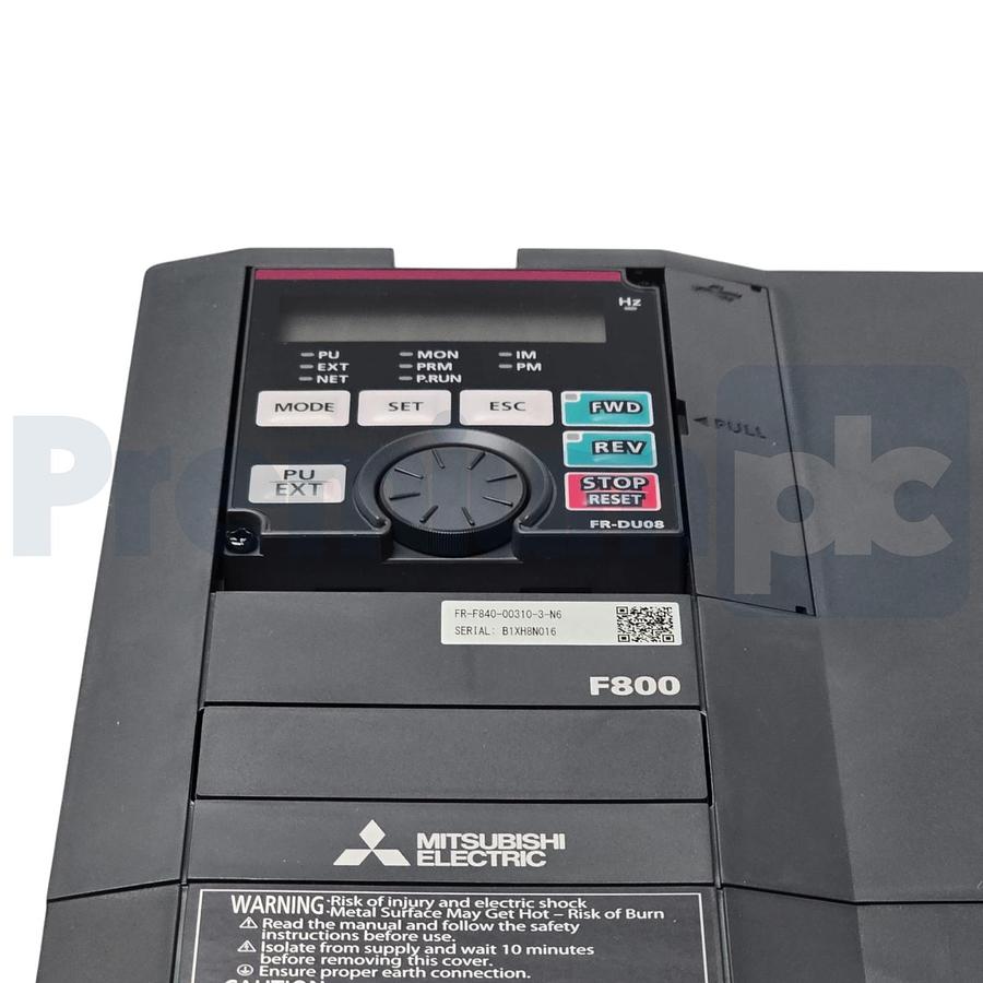 Used Mitsubishi FR-F840-00310-3-N6 FREQROL FR-F800 Inverter VFD 29A/15kW/20HP 3P NSMP