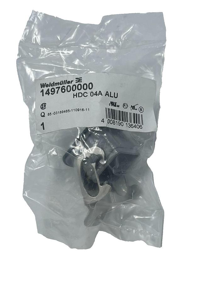 Weidmuller 1497600000 HDC 04A ALU Heavy Duty Connector Base Bulkhead Mount Size
